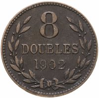 купить Гернси 8 дублей (doubles) 1902