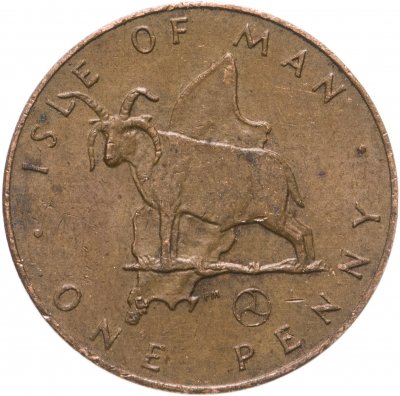 купить Остров Мэн 1 пенни (penny) 1976-1979, случайная дата