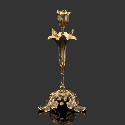 купить Подсвечник "Тюльпан Востока", бронза, патина, Российская Федерация, 2025 г.