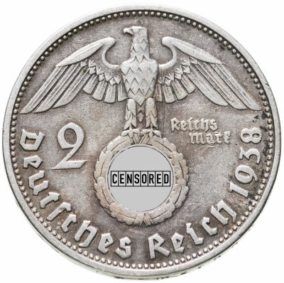 купить Германия, Третий рейх 2 рейхсмарки (reichsmark) 1938 D