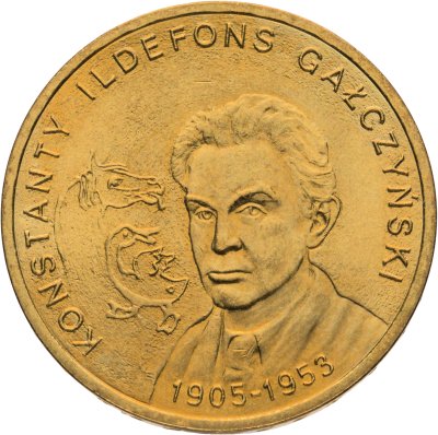 купить Польша 2 злотых 2005 "100-летие со дня рождения Константы Ильдефонса Галчиньского (Konstanty Ildefons Gałczyński — 100. rocznica urodzin)"