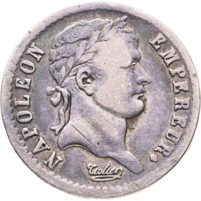 купить Франция 1/2 франка 1808 А Наполеон Бонапарт