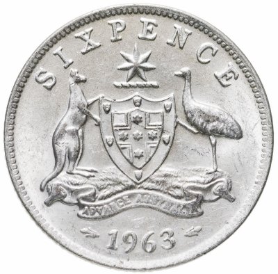 купить Австралия 6 пенсов (pence) 1963
