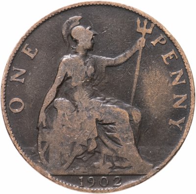 купить Великобритания 1 пенни (penny) 1902