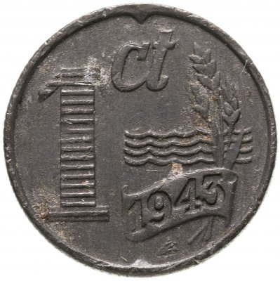 купить Нидерланды 1 цент (cent) 1943