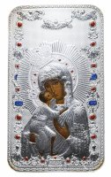 Купить Остров Ниуэ 2 доллара 2014 "Православные святыни - Феодоровская Богоматерь", в футляре с сертификатом