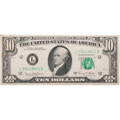 купить США 10 долларов 1969 (Pick 451а) L-Сан Франциско