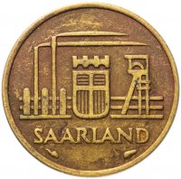 купить Саар 10 франков (francs) 1954
