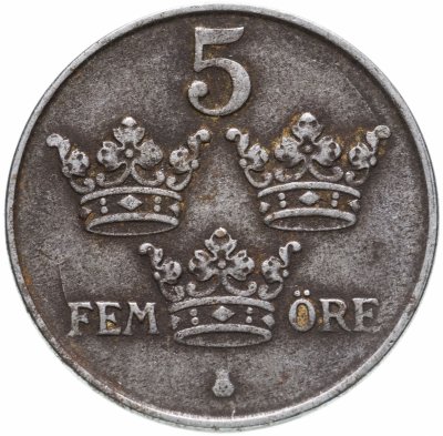 купить Швеция 5 эре 1944