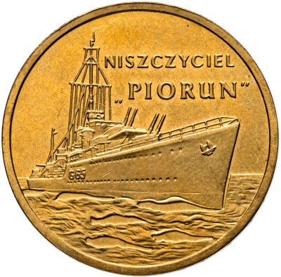 купить Польша 2 злотых (zlote) 2012 "Польские суда - Эсминец "Перун"