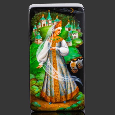 купить Шкатулка "Любава", автор Бобровник А.С., папье-маше, роспись, лак, перламутр, сусальное золото, Федоскинская фабрика миниатюрной живописи (Федоскино), Российская Федерация, 2012 г.