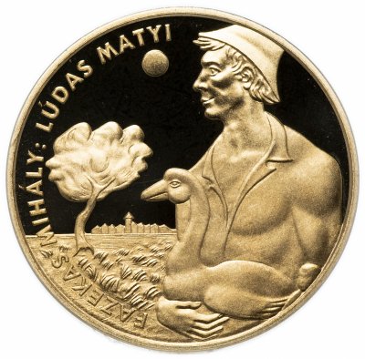 купить Венгрия 200 форинтов (forint, ketszaz) 2001 "Детская литература - Лудаш Мати"