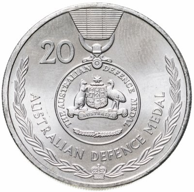 купить Австралия 20 центов (cents) 2017 Легенды АНЗАК - Медали почета. Медаль министерства обороны
