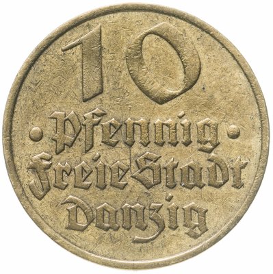 купить Данциг 10 пфеннигов (pfennig) 1932