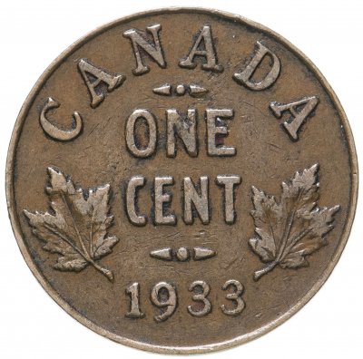 купить Канада 1 цент (cent) 1933