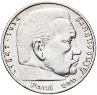 купить Германия (Третий Рейх) 5 рейхсмарок (reichsmark) 1938 "А"