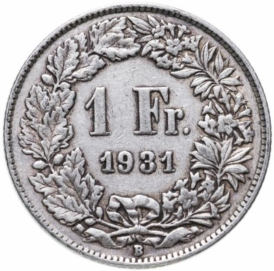 купить Швейцария 1 франк (franc) 1931