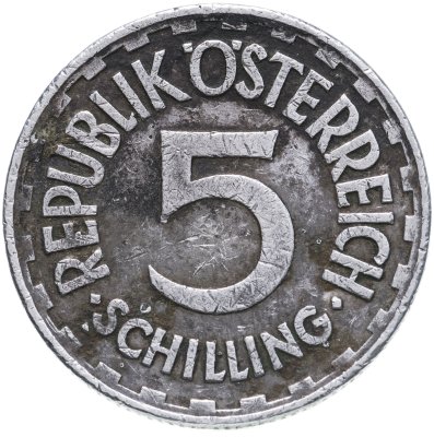 купить Австрия 5 шиллингов 1952