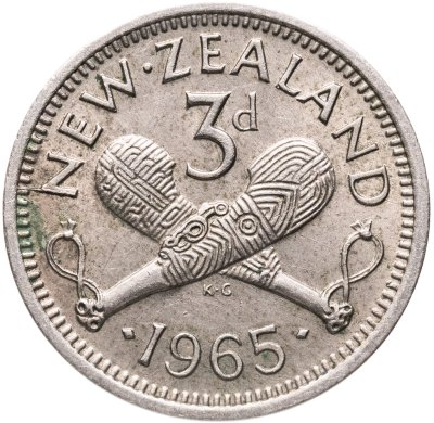 купить Новая Зеландия 3 пенса (pence) 1965