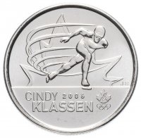 купить Канада 25 центов (квотер, quarter dollar) 2009 "Синди Классен - шестикратный призёр Олимпийских игр"
