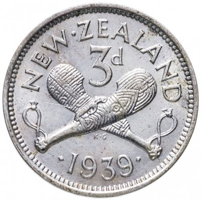 купить Новая Зеландия 3 пенса (pence) 1939