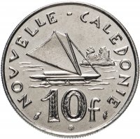 Купить Новая Каледония 10 франков (francs) 1990