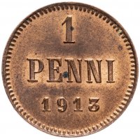 купить 1 пенни (penni) 1913
