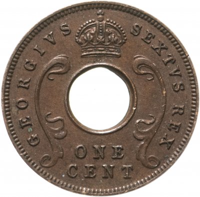 купить Британская Восточная Африка 1 цент (cents) 1950