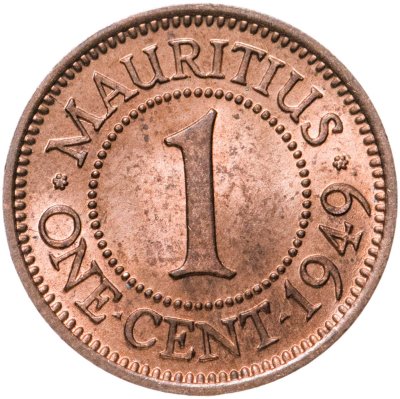 купить Маврикий 1 цент (cent) 1949