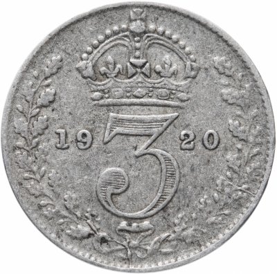 купить Великобритания 3 пенса (pence) 1920