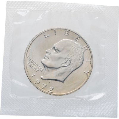 купить США 1 доллар (dollar) 1972 S доллар Эйзенхауэра, знак монетного двора "S" - Сан-Франциско, в запайке