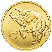 Купить 25 рублей 2003 СПМД "Знаки зодиака - Телец"