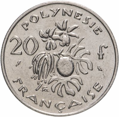 купить Французская Полинезия 20 франков (francs) 1973-1992