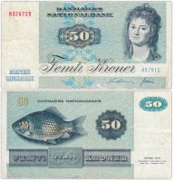 Купить Дания 50 крон 1972 (1978) (Pick 50c)
