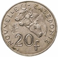 купить Новая Каледония 20 франков (francs) 2006-2018, случайная дата