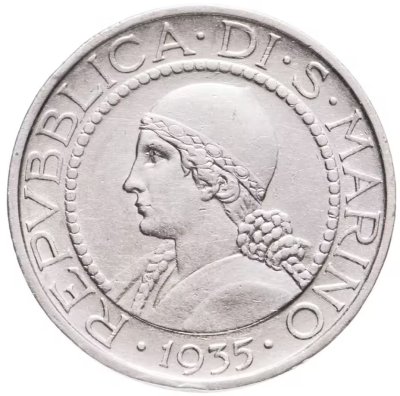 купить Сан-Марино 5 лир (lire) 1931-1938, случайный год