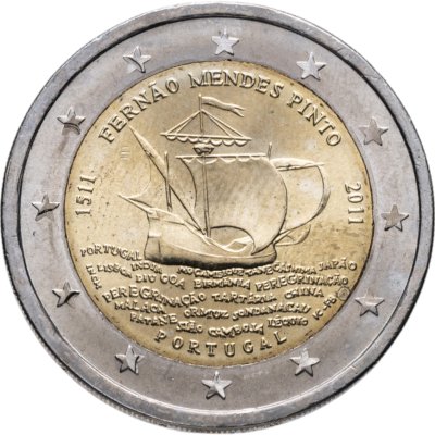 купить Португалия 2 евро (euro) 2011 500 лет со дня рождения Фернана Мендеша Пинту