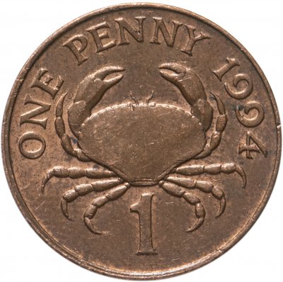 купить Гернси 1 пенни (penny) 1994