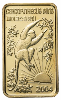 купить 20 вон (won) 2004 Обезьяны - Голубая мартышка (Cercopithecus mitis) Северная Корея