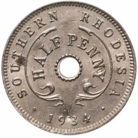 купить Южная Родезия 1/2 пенни (penny) 1934