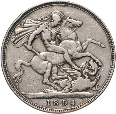 купить Великобритания 1 крона 1894