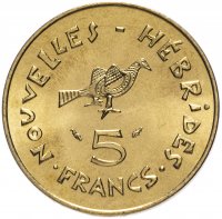 купить Новые Гебриды 5 франков (francs) 1979