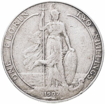 купить Великобритания 2 шиллинга (флорин, shillings) 1907