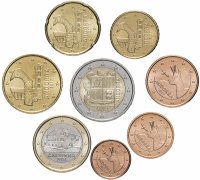 купить Андорра полный набор евро для обращения 2016-2019 (8 штук, UNC)