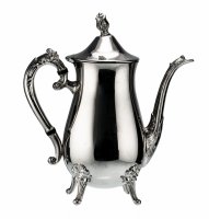 Купить Кофейник с цветочным декором, металл c посеребрением, Западная Европа, 1960-1980 гг.