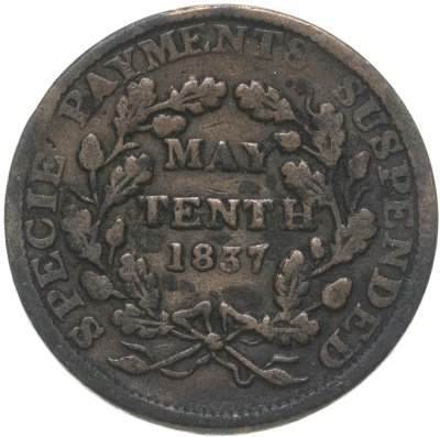 купить США жетон 1837 "Тяжелые времена - десятое мая"