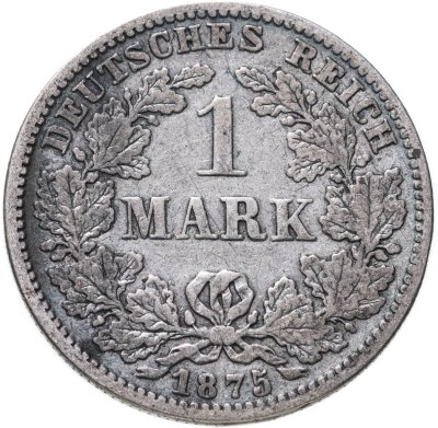 купить Германская Империя 1 марка 1875 "Е"