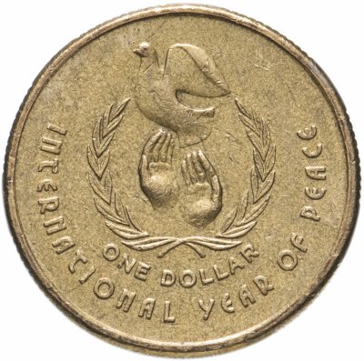 купить Австралия 1 доллар (dollar) 1986 "Международный год мира"