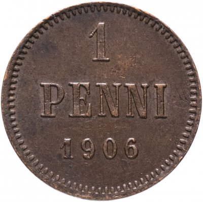 купить Финляндия 1 пенни (penny) 1906 монета для Финляндии