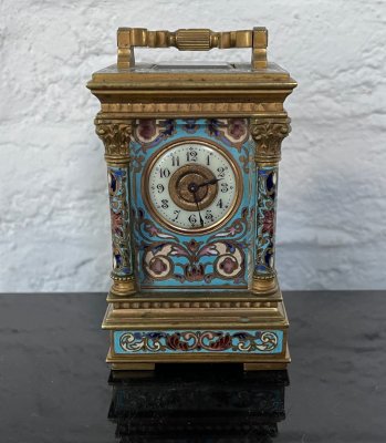 купить Часы каретные, бронза, горячая эмаль, 1880-1899 гг.